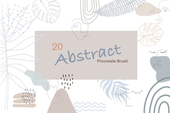 20 Abstract Procreate Brushes: Instant Design Assets