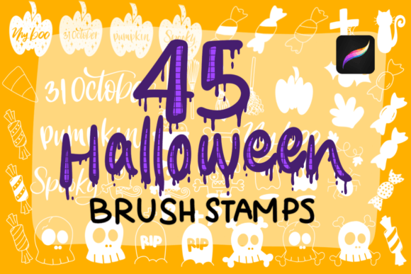 45 Halloween Brush Stamps for Procreate: Your Ultimate Toolkit