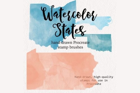 Bring the Map to Life: A Deep Dive into Procreate Watercolor United States Brush Stamps