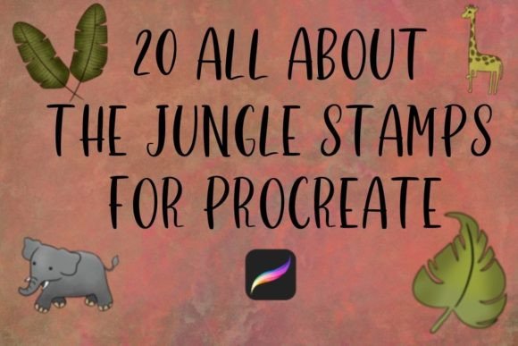 Bring the Wild to Your Canvas with 20 Jungle Stamps for Procreate