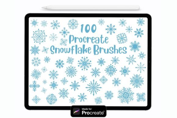 Bring Winter Magic to Your iPad with Snowflake Procreate Brushes