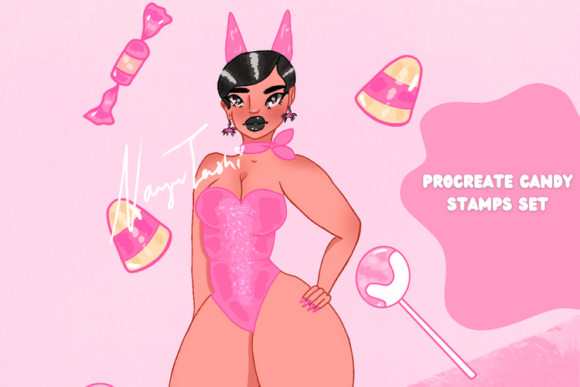 Candy Shapes Beginner Procreate Stamps: Sweeten Your Digital Art