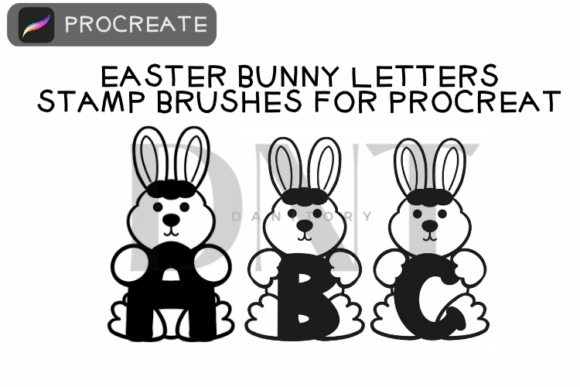 Easter Bunny Letters Stamp Brushes: A Designer's Toolkit