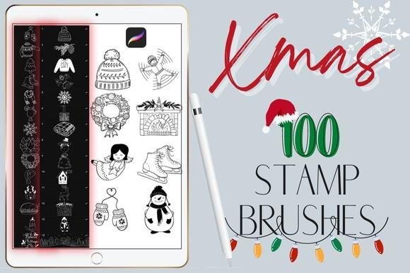 Festive Creativity: Unleashing the Magic of Procreate Christmas Stamps Brushes