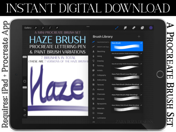 Haze Mini Procreate Marker & Paint Brush: Unleash Your Creative Flow