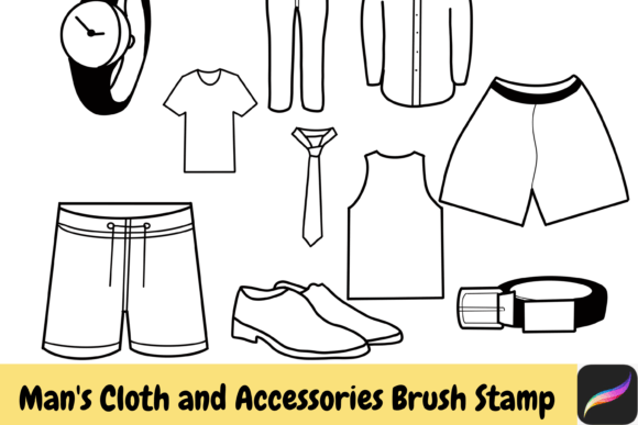 Man Cloth Procreate Brush Stamps: A Designer's Toolkit