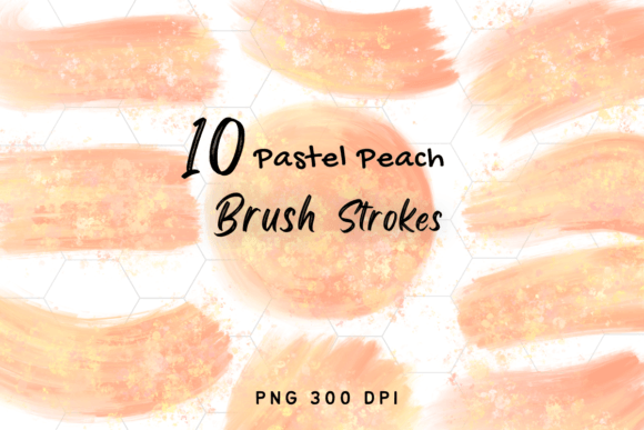 Peach Brush Strokes: Infusing Projects with Glittering Warmth