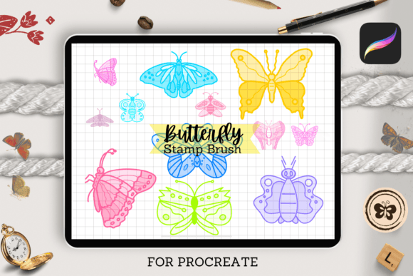 Unleash Creativity with Butterfly Procreate Stamps