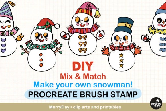 Unleash Your Creativity with the Snowman DIY Procreate Brush Stamp