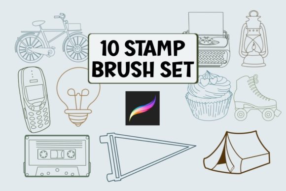 Unlock Creative Chaos: The Procreate Brush Set with Random Items